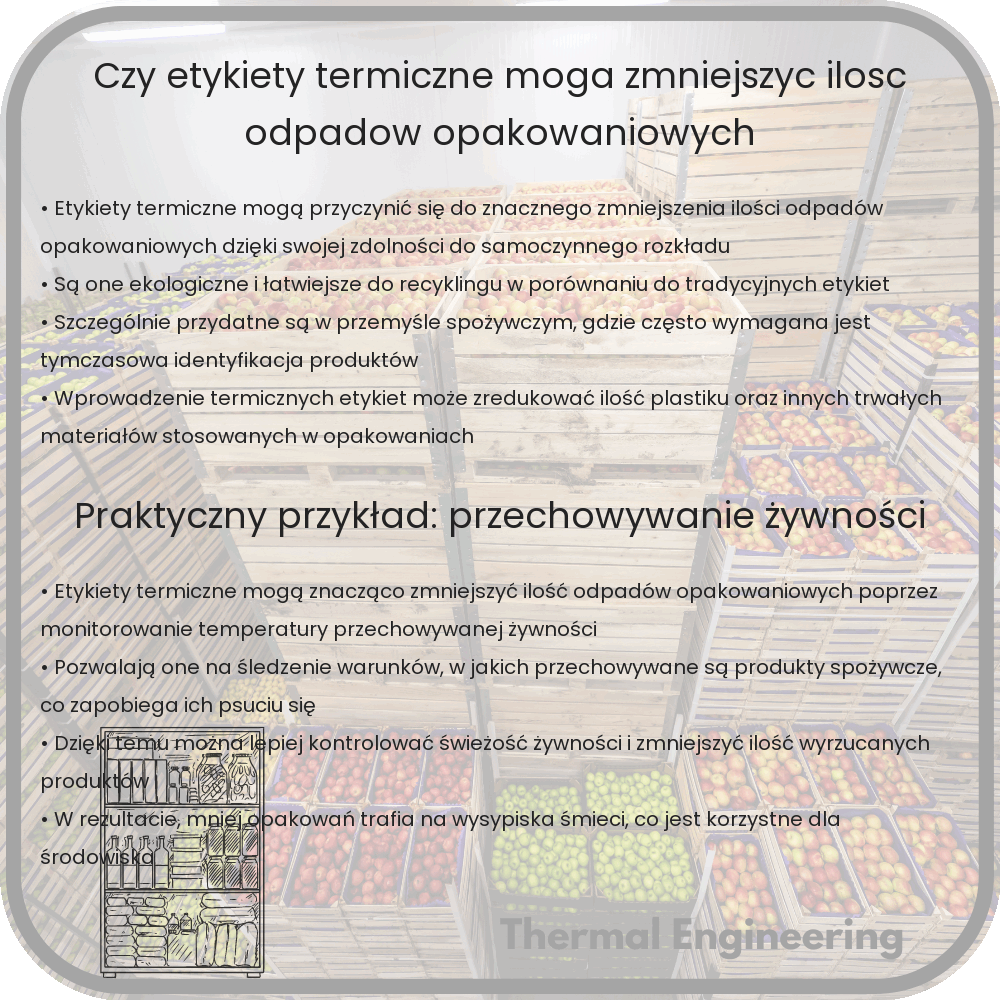 Czy etykiety termiczne mogą zmniejszyć ilość odpadów opakowaniowych?