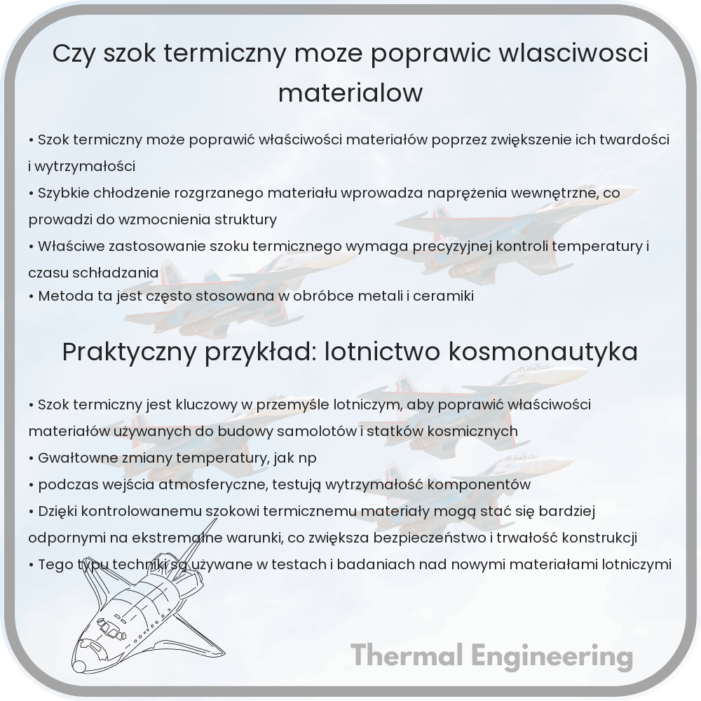 Czy szok termiczny może poprawić właściwości materiałów?