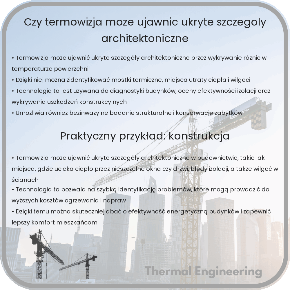 Czy termowizja może ujawnić ukryte szczegóły architektoniczne?