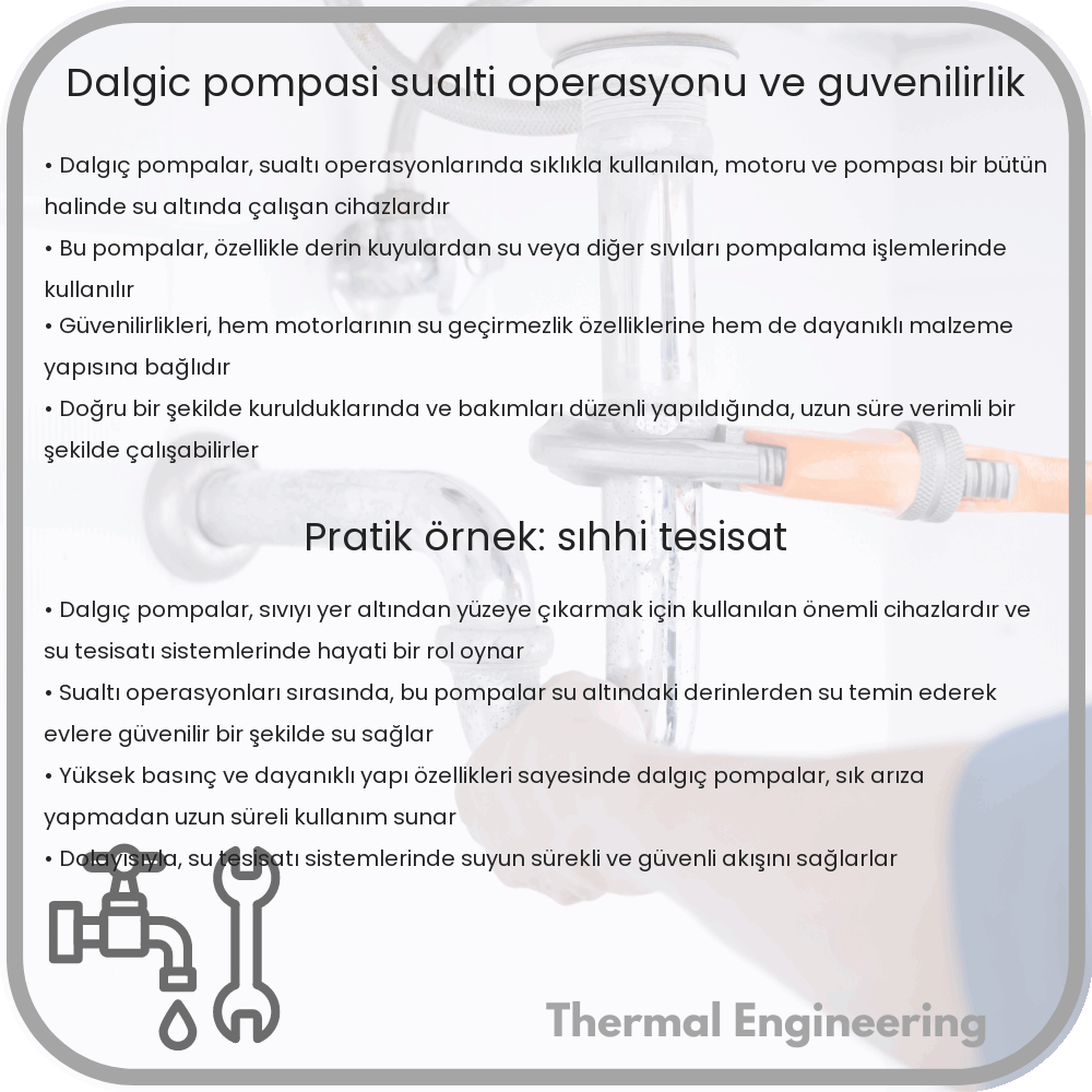 Dalgıç Pompası | Sualtı Operasyonu ve Güvenilirlik
