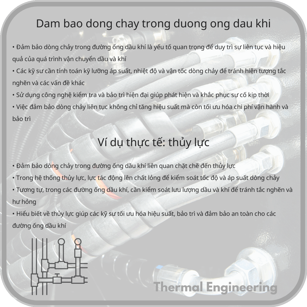 Đảm bảo dòng chảy trong đường ống dầu khí