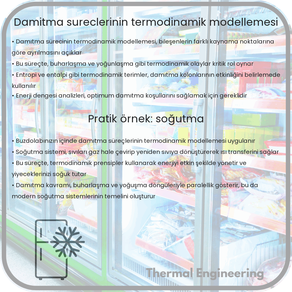 Damıtma Süreçlerinin Termodinamik Modellemesi