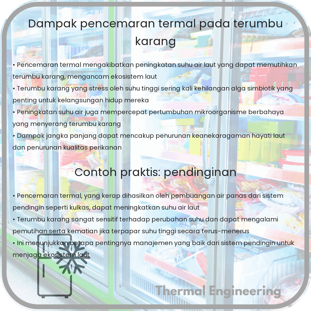Dampak Pencemaran Termal pada Terumbu Karang