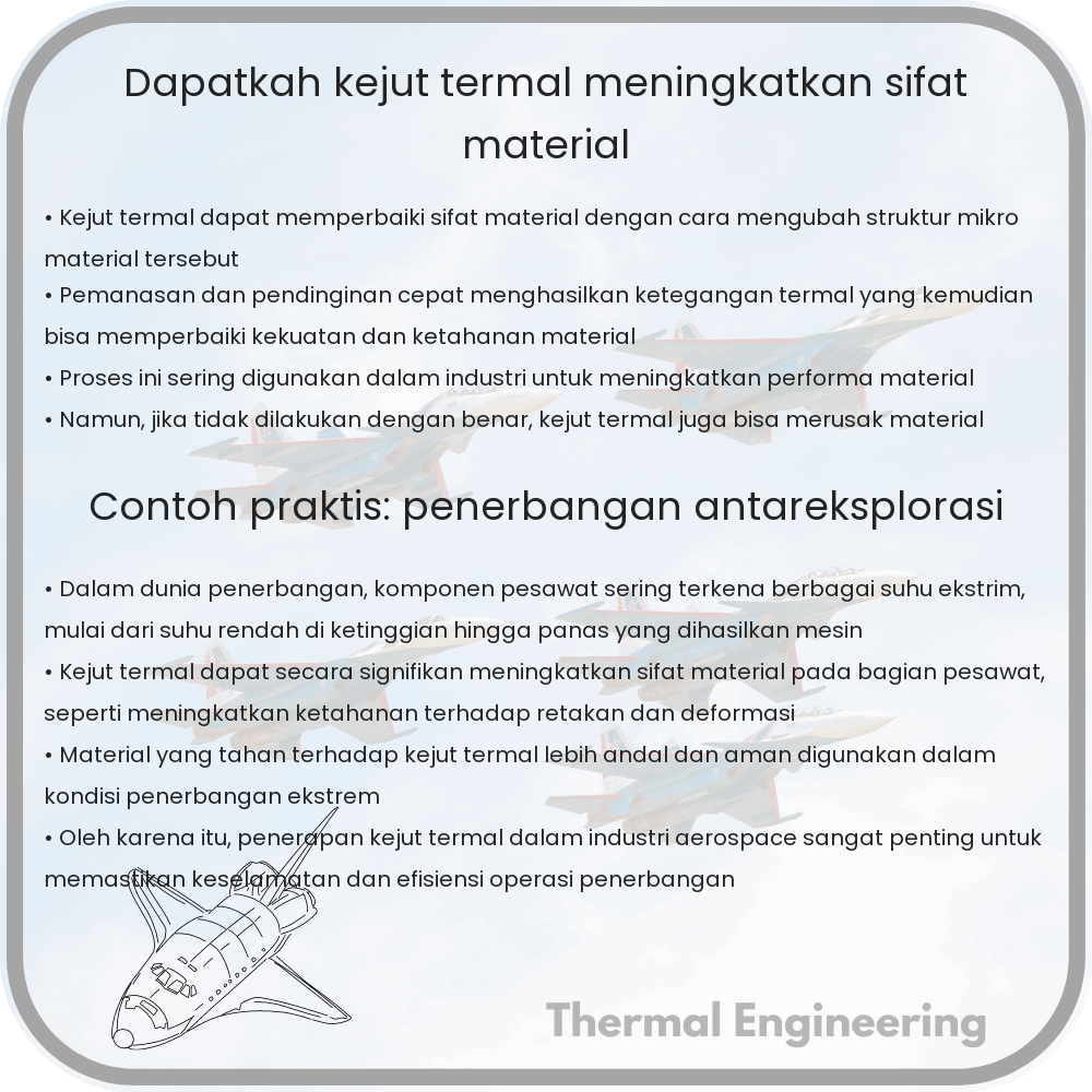 Dapatkah Kejut Termal Meningkatkan Sifat Material