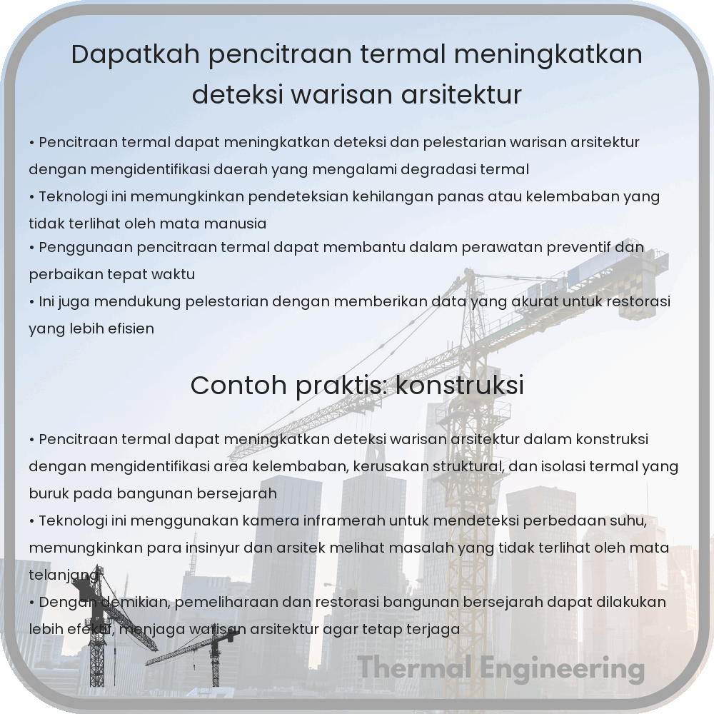 Dapatkah Pencitraan Termal Meningkatkan Deteksi Warisan Arsitektur