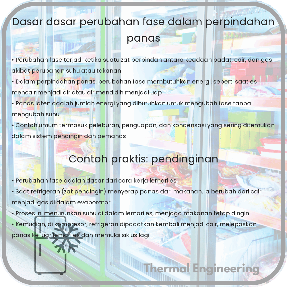 Dasar-dasar Perubahan Fase dalam Perpindahan Panas