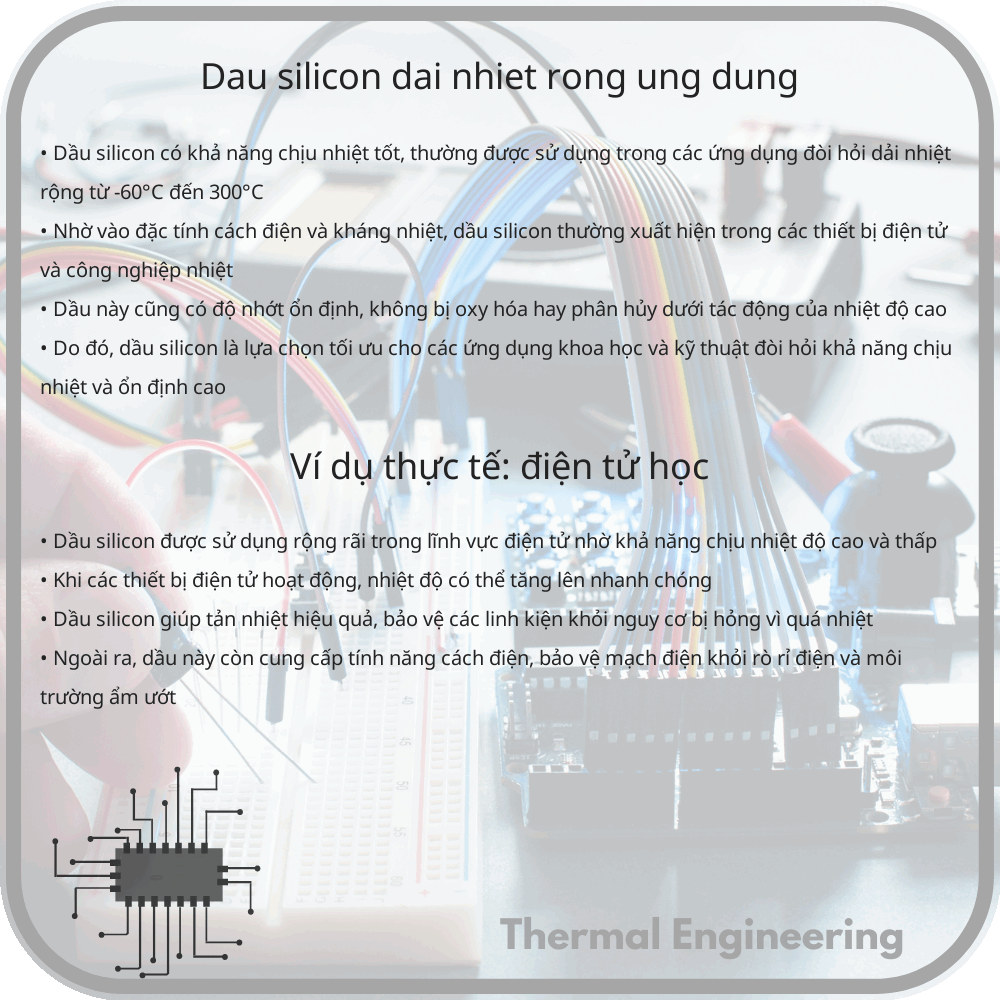 Dầu Silicon | Dải Nhiệt Rộng & Ứng Dụng