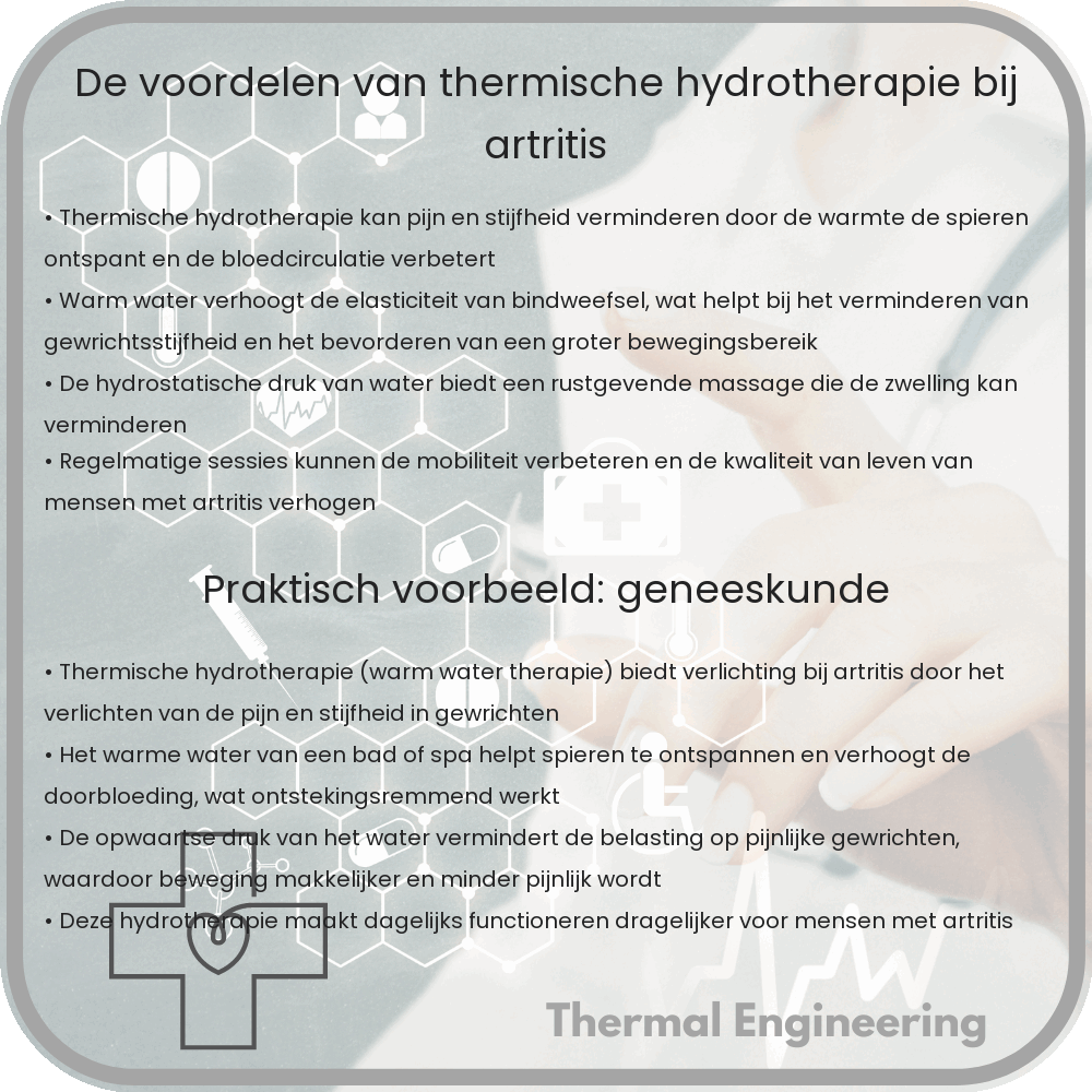De voordelen van thermische hydrotherapie bij artritis