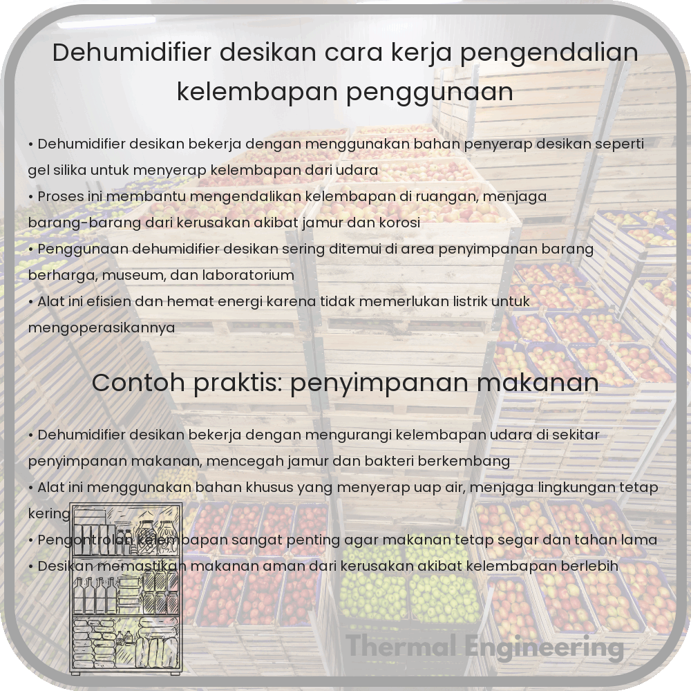 Dehumidifier Desikan | Cara Kerja, Pengendalian Kelembapan, Penggunaan