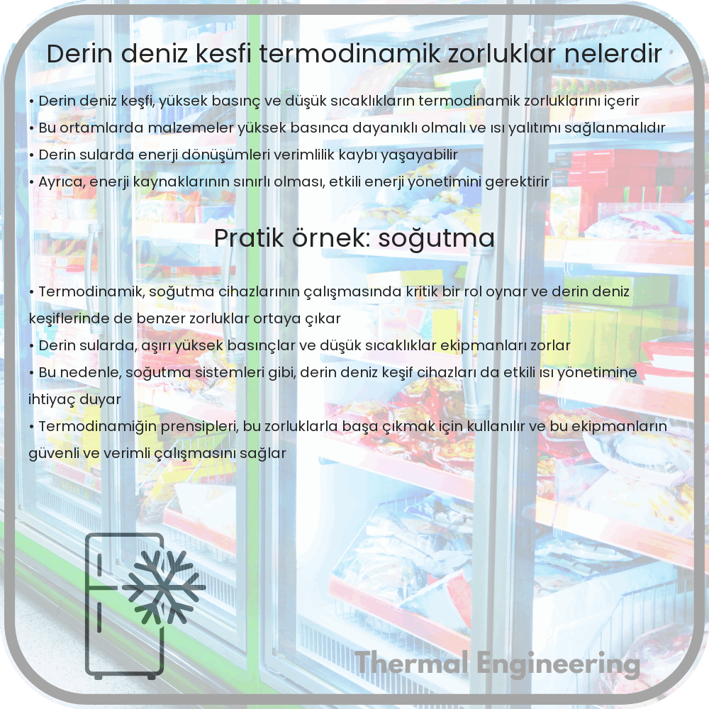 Derin Deniz Keşfi: Termodinamik Zorluklar Nelerdir?