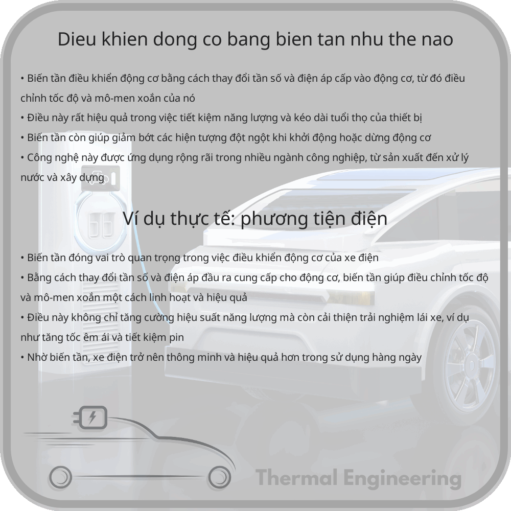 Điều khiển động cơ bằng biến tần như thế nào