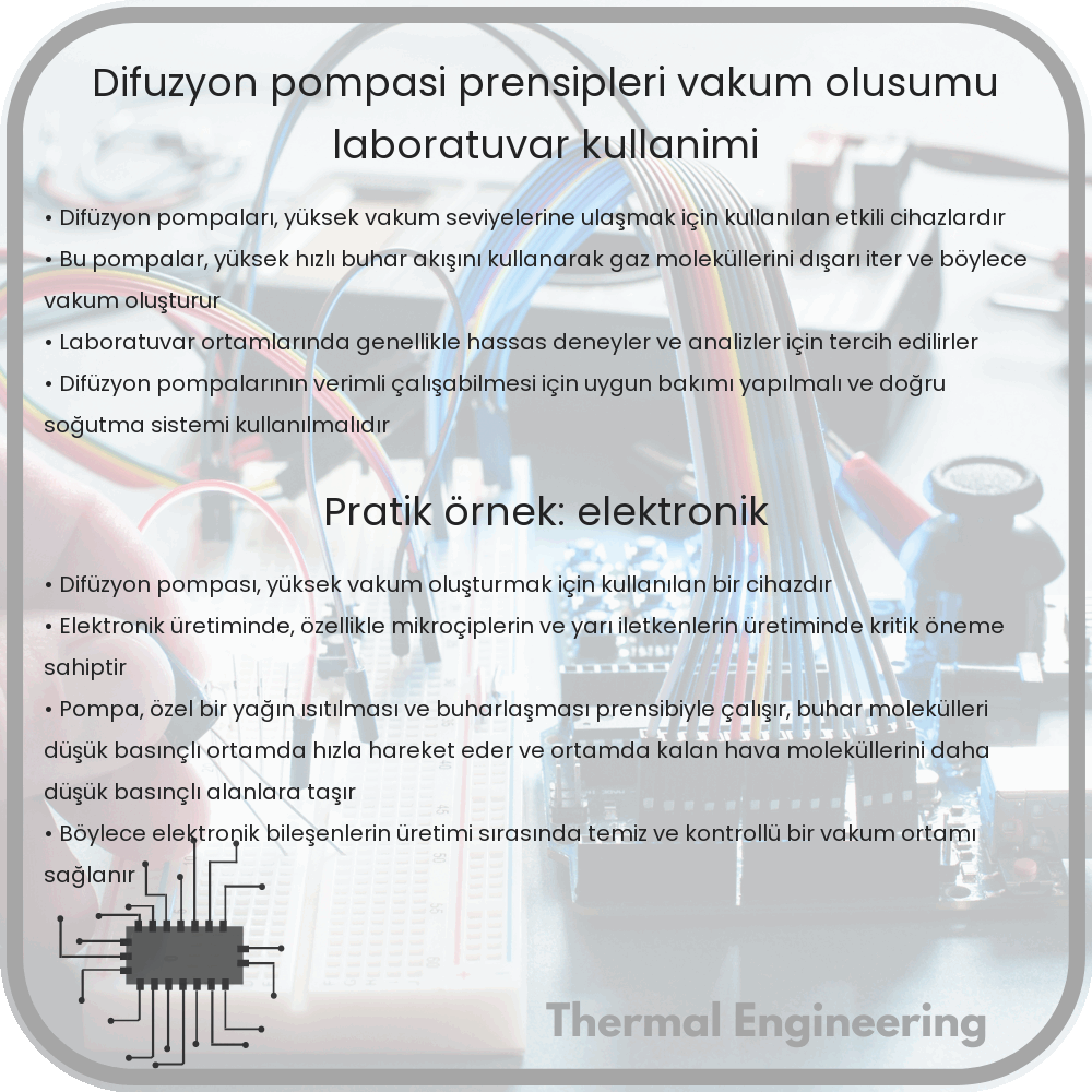 Difüzyon Pompası | Prensipleri, Vakum Oluşumu, Laboratuvar Kullanımı