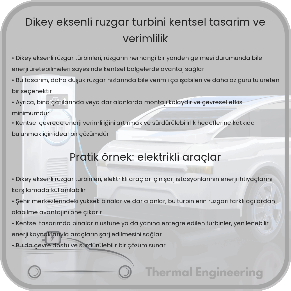 Dikey Eksenli Rüzgar Türbini | Kentsel Tasarım ve Verimlilik