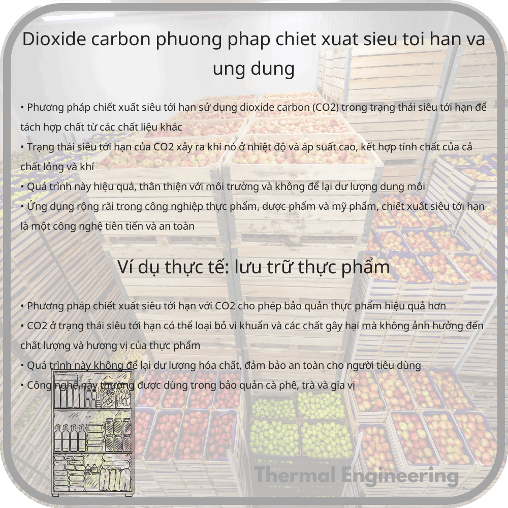 Dioxide Carbon | Phương pháp chiết xuất siêu tới hạn và ứng dụng