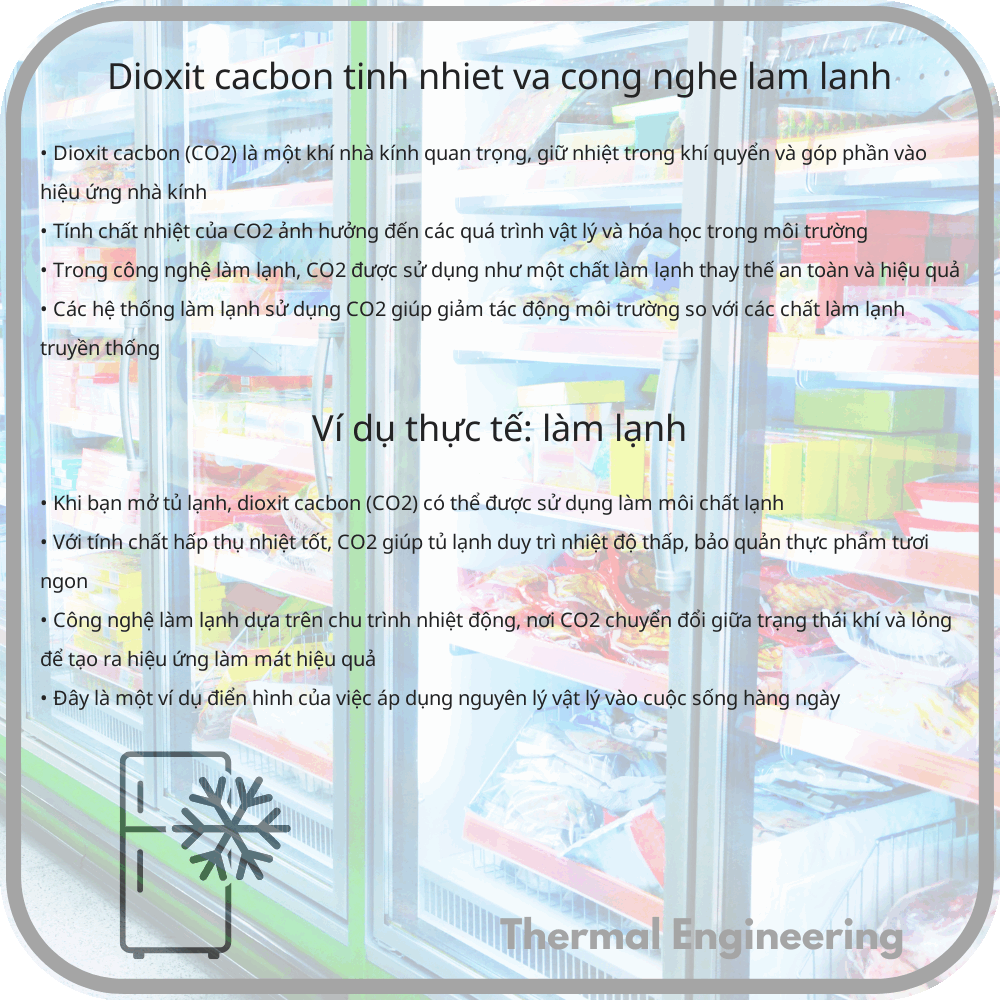Dioxit Cacbon | Tính Nhiệt và Công Nghệ Làm Lạnh