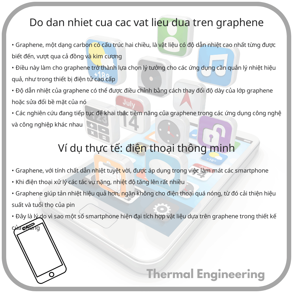Độ dẫn nhiệt của các vật liệu dựa trên graphene