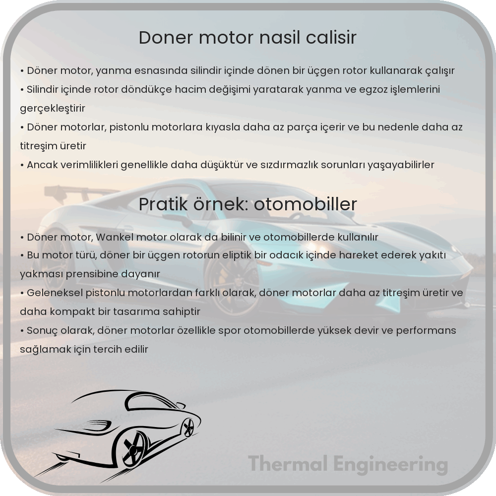 Döner Motor Nasıl Çalışır?
