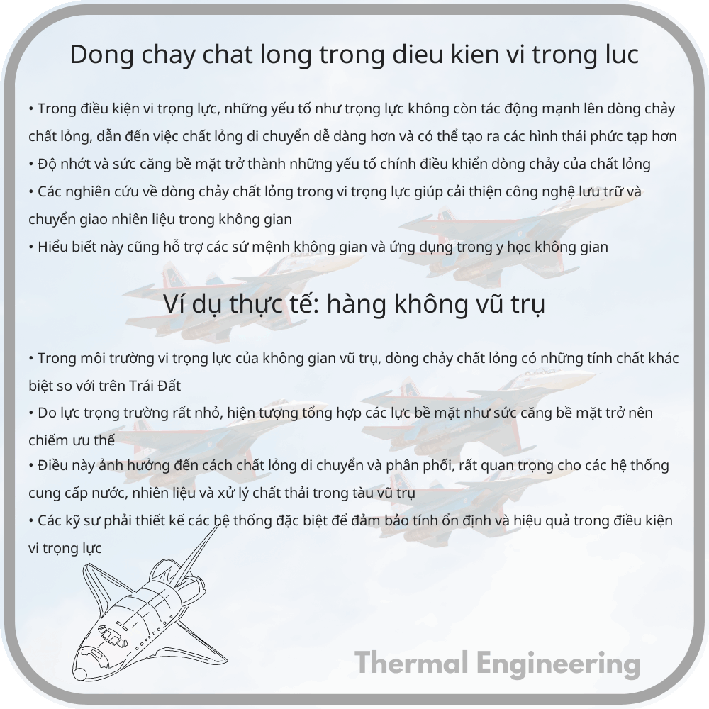 Dòng chảy chất lỏng trong điều kiện vi trọng lực