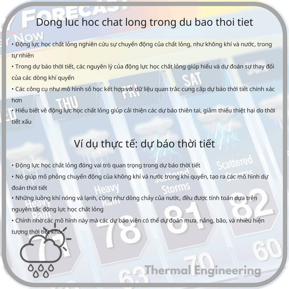 Động Lực Học Chất Lỏng Trong Dự Báo Thời Tiết