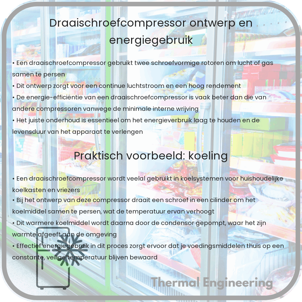 Draaischroefcompressor | Ontwerp en Energiegebruik