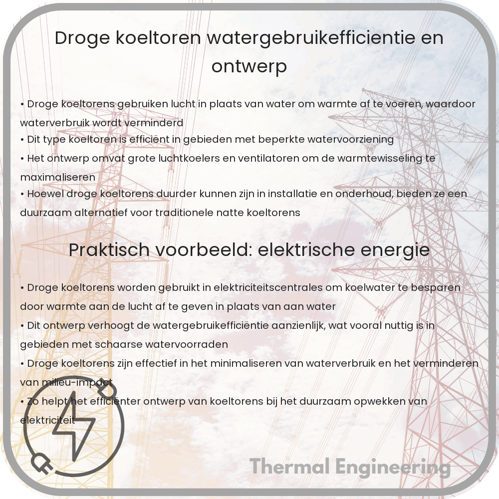 Droge Koeltoren | Watergebruikefficiëntie en Ontwerp