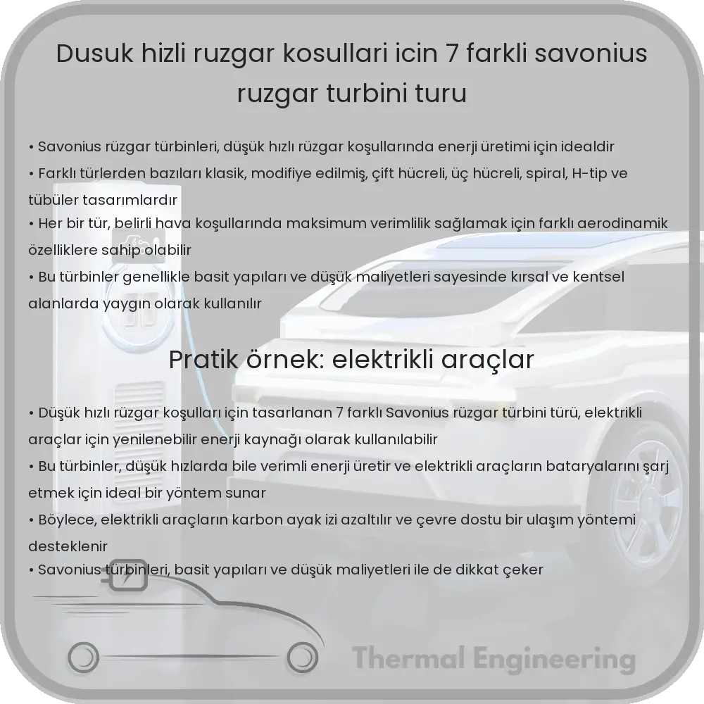 Düşük Hızlı Rüzgar Koşulları İçin 7 Farklı Savonius Rüzgar Türbini Türü