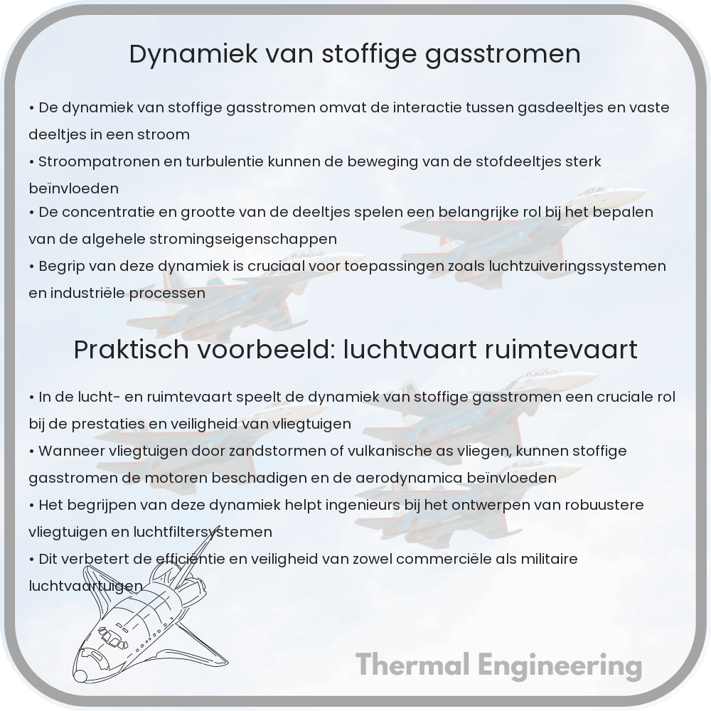 Dynamiek van stoffige gasstromen