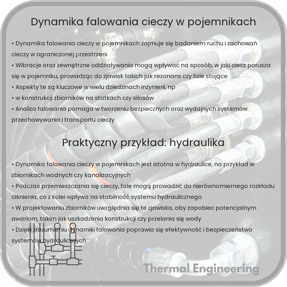 Dynamika falowania cieczy w pojemnikach