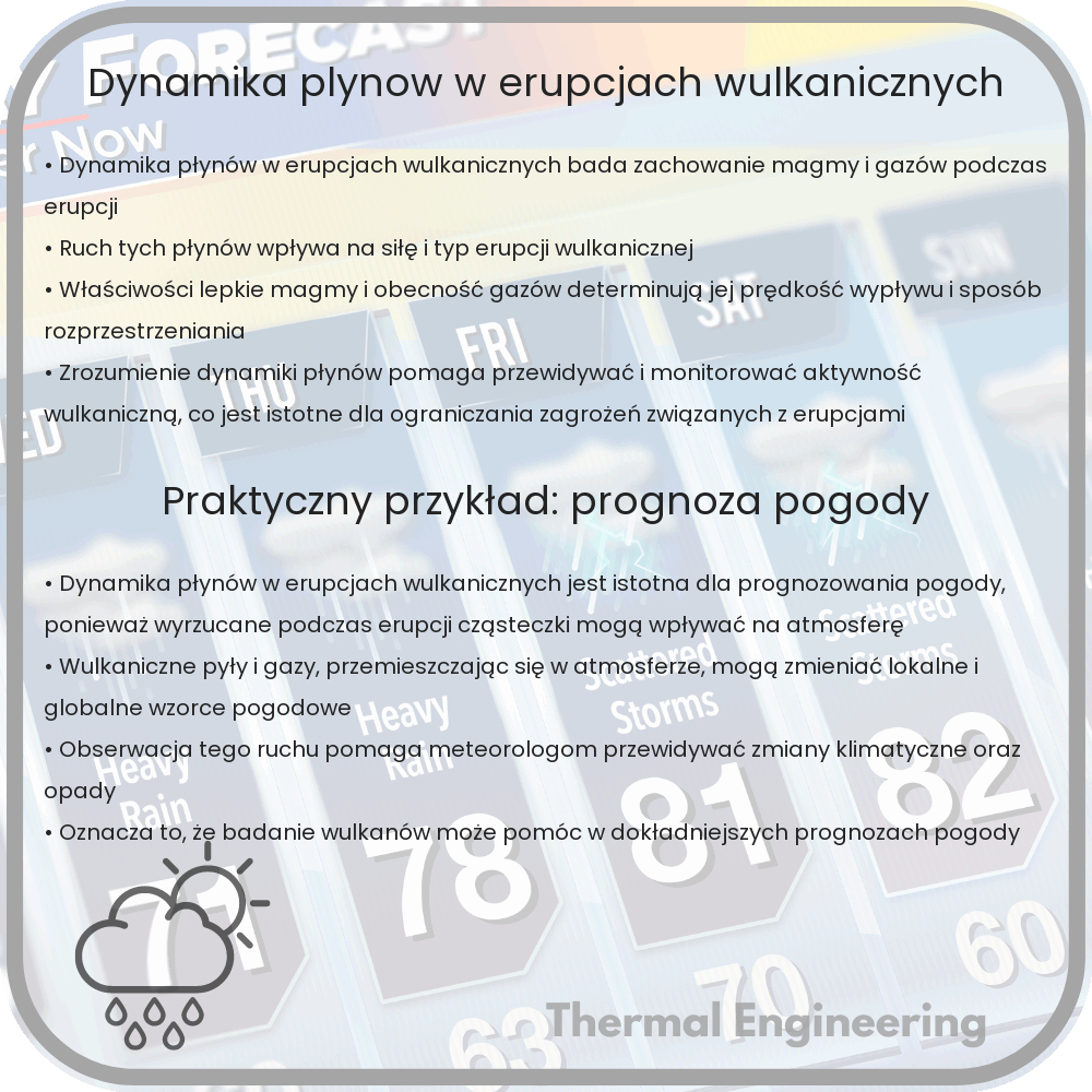 Dynamika płynów w erupcjach wulkanicznych