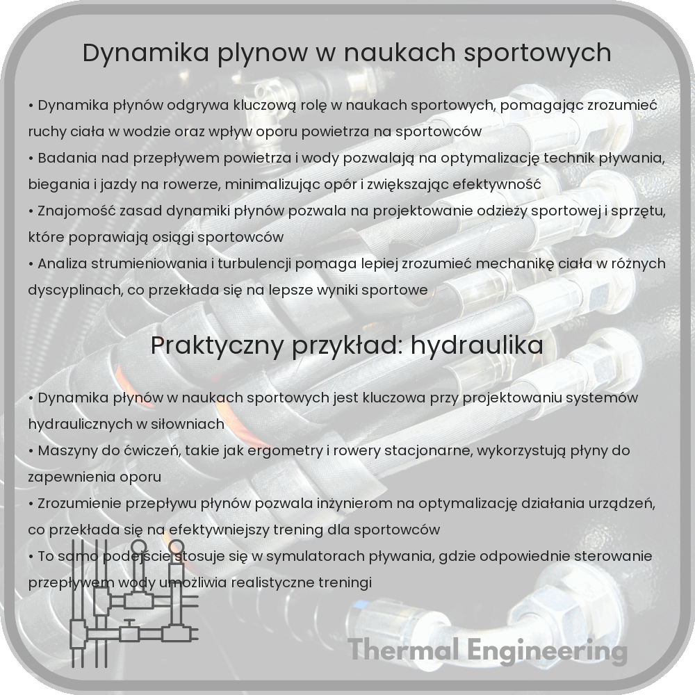 Dynamika płynów w naukach sportowych