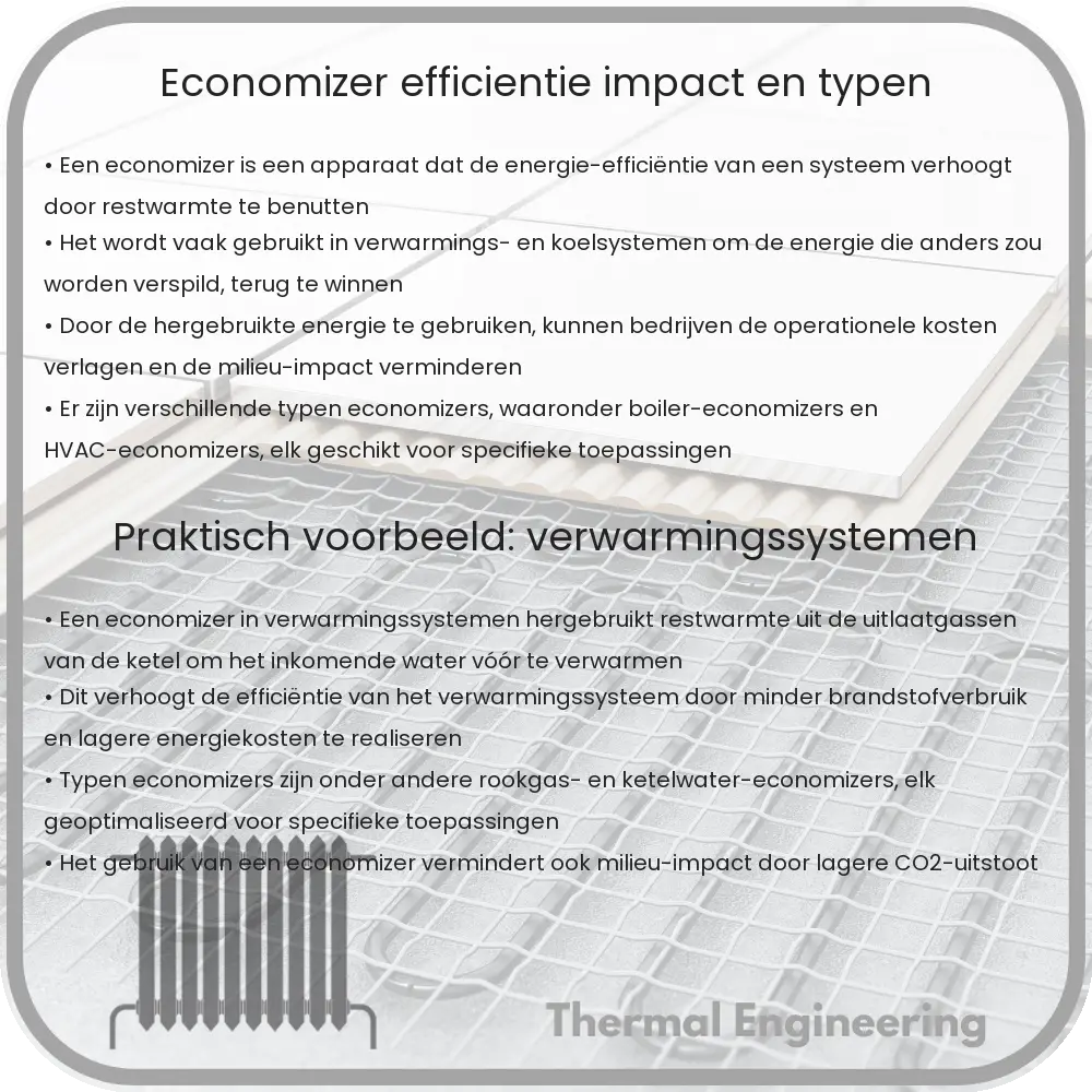 Economizer | Efficiëntie-Impact en Typen