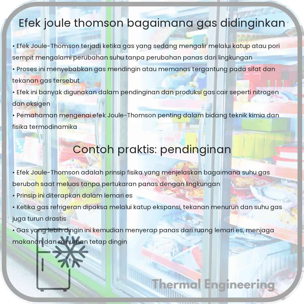 Efek Joule-Thomson: Bagaimana Gas Didinginkan