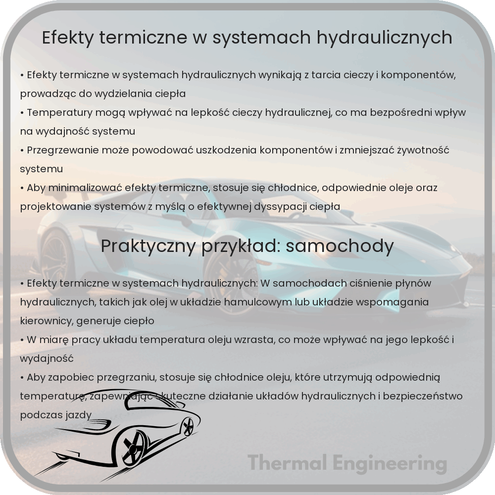 Efekty termiczne w systemach hydraulicznych