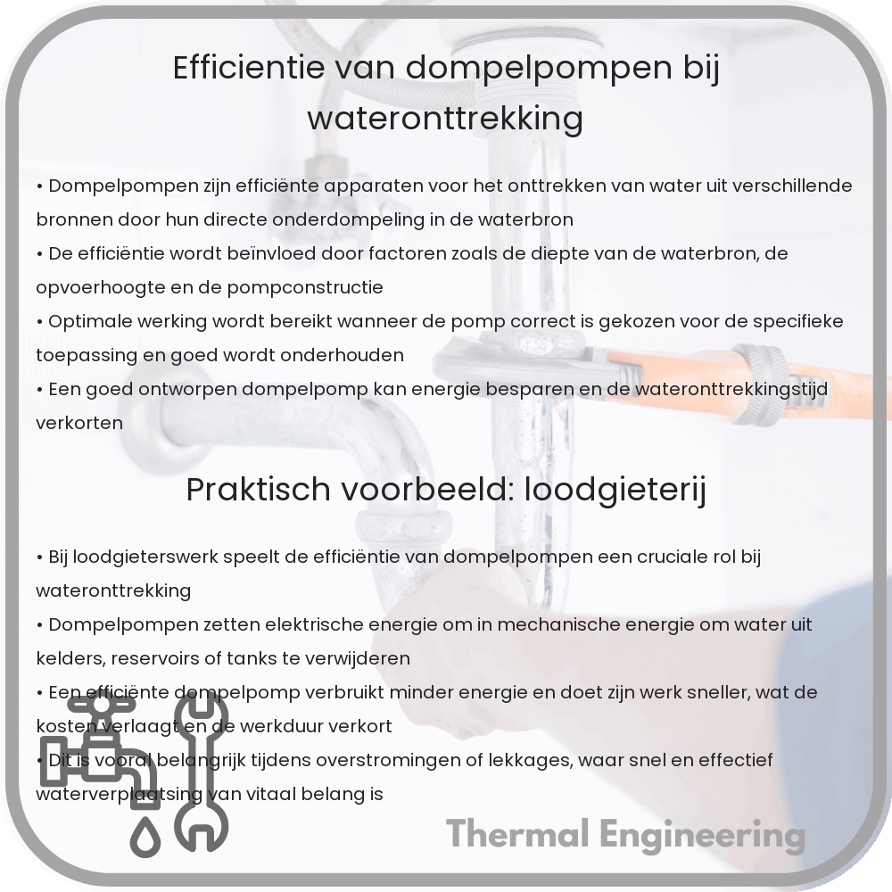 Efficiëntie van Dompelpompen bij Wateronttrekking