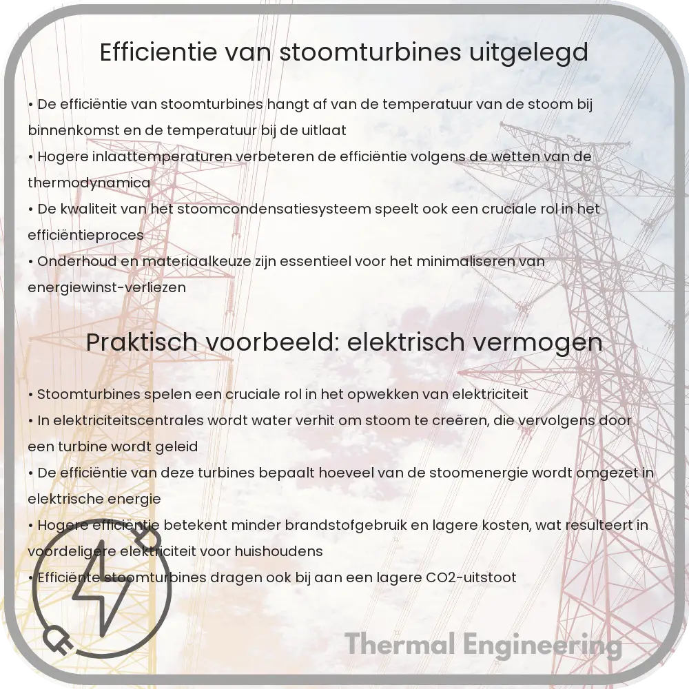 Efficiëntie van Stoomturbines Uitgelegd
