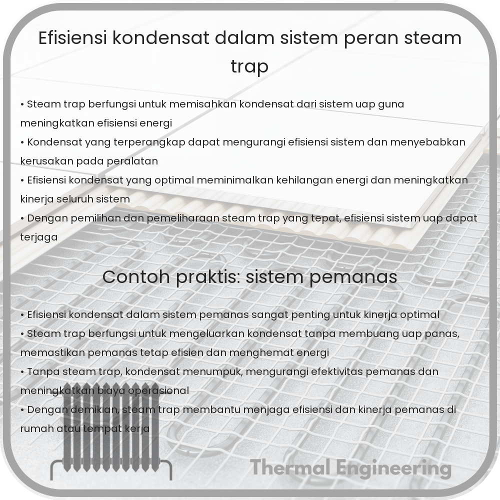 Efisiensi Kondensat dalam Sistem: Peran Steam Trap