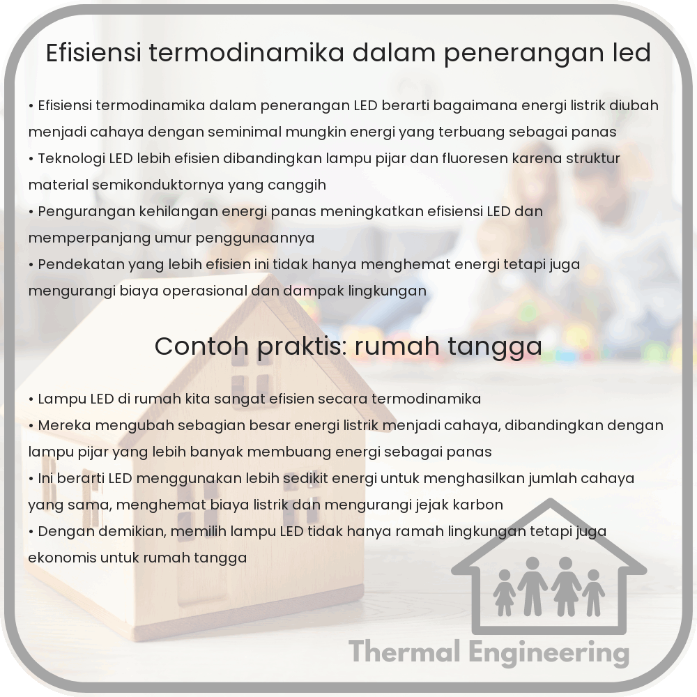 Efisiensi Termodinamika dalam Penerangan LED