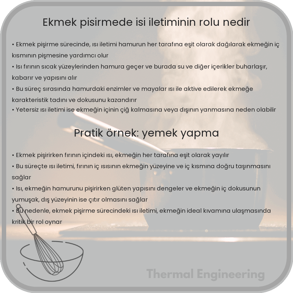 Ekmek Pişirmede Isı İletiminin Rolü Nedir?