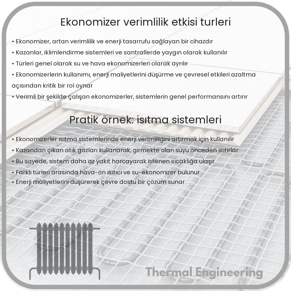 Ekonomizer | Verimlilik Etkisi, Türleri