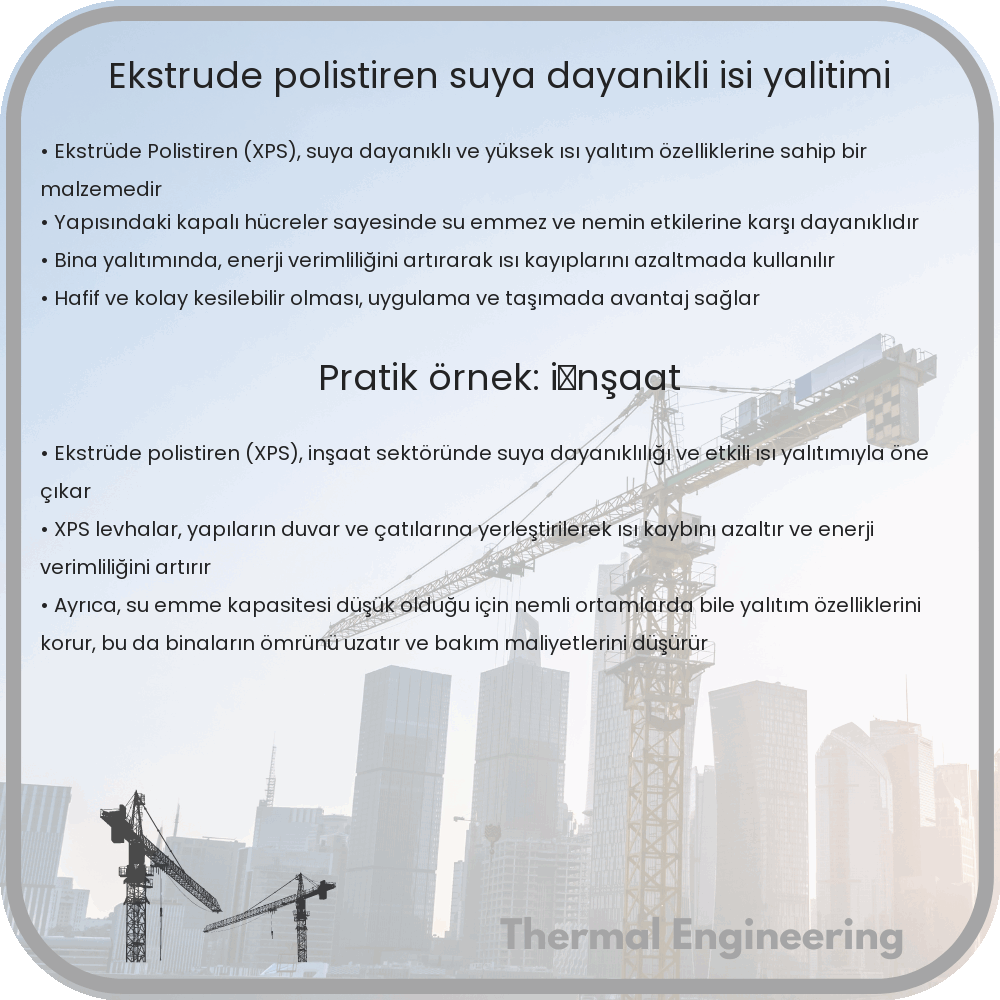 Ekstrüde Polistiren | Suya Dayanıklı, Isı Yalıtımı