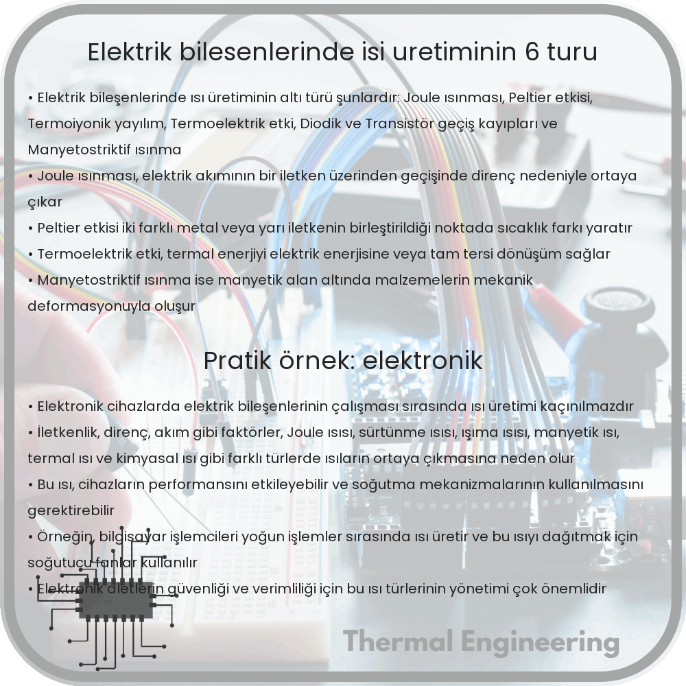 Elektrik Bileşenlerinde Isı Üretiminin 6 Türü