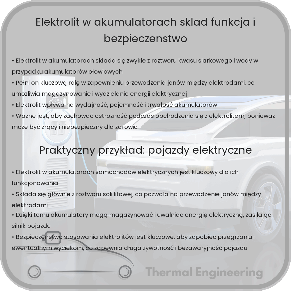 Elektrolit w Akumulatorach | Skład, Funkcja i Bezpieczeństwo