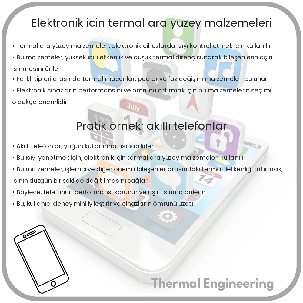 Elektronik İçin Termal Ara Yüzey Malzemeleri