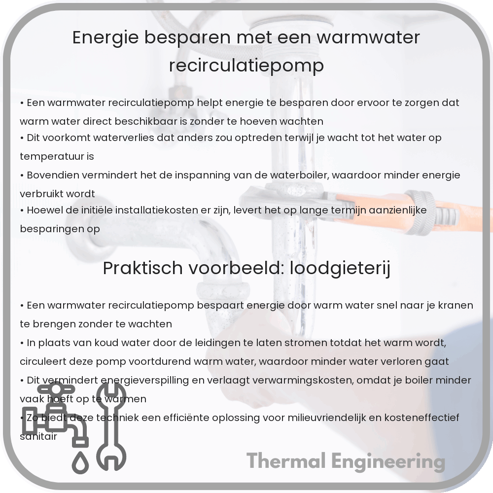 Energie besparen met een warmwater recirculatiepomp
