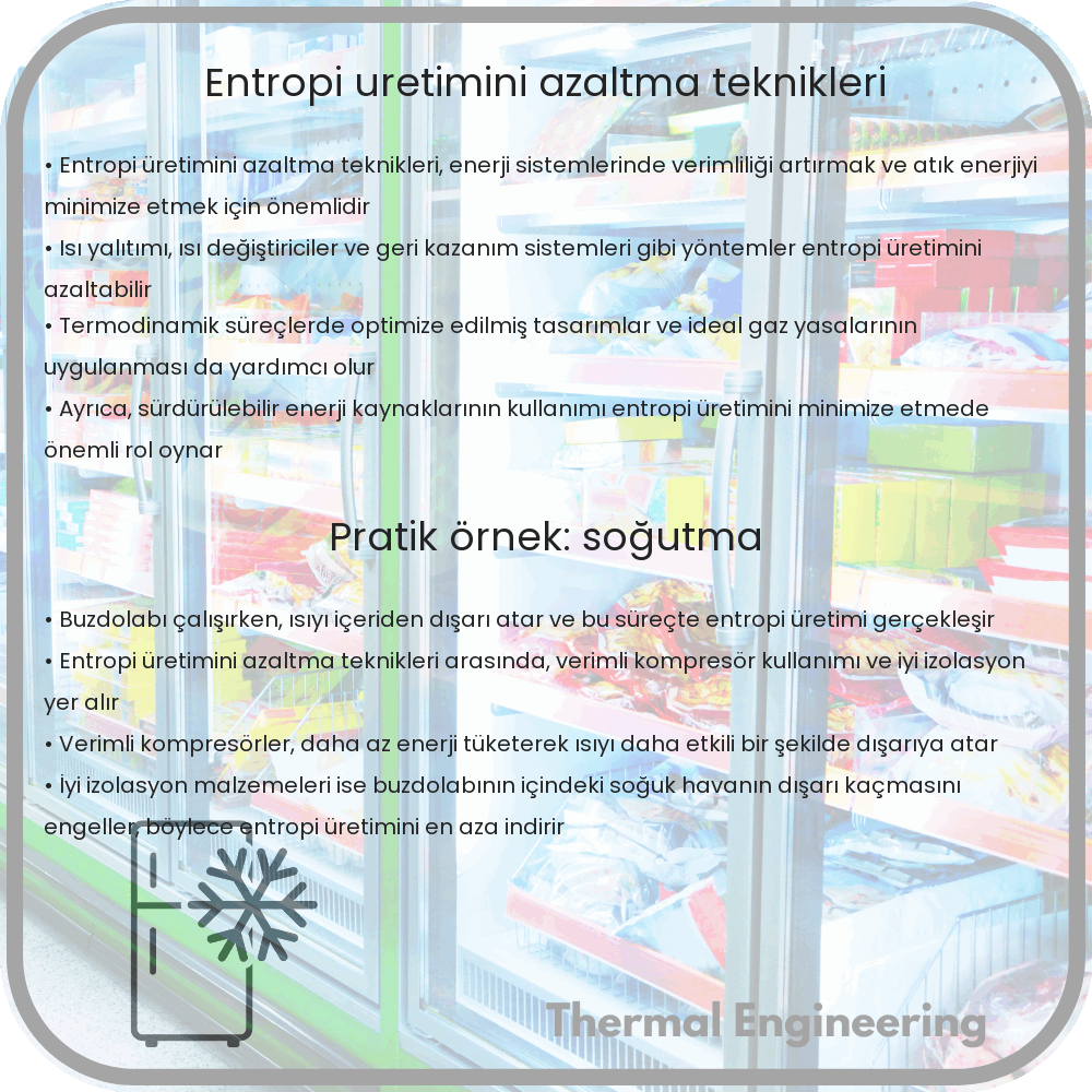 Entropi Üretimini Azaltma Teknikleri