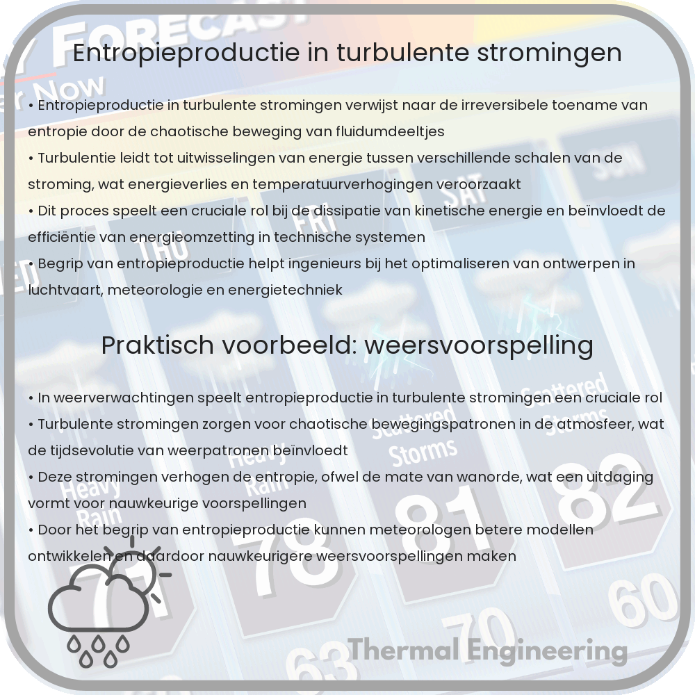 Entropieproductie in turbulente stromingen