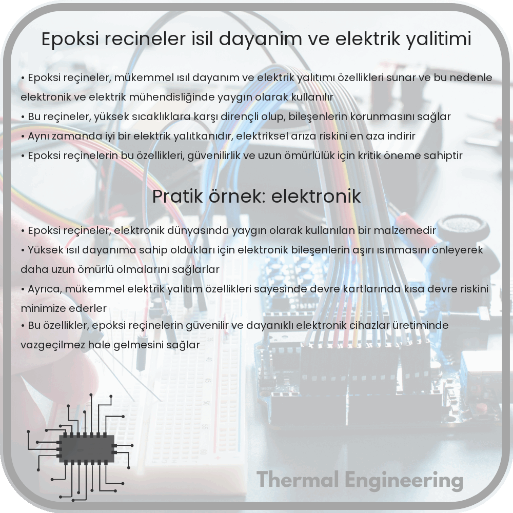 Epoksi Reçineler | Isıl Dayanım ve Elektrik Yalıtımı
