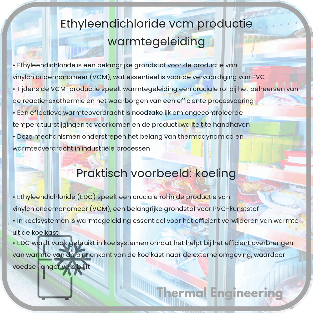 Ethyleendichloride | VCM-productie, Warmtegeleiding