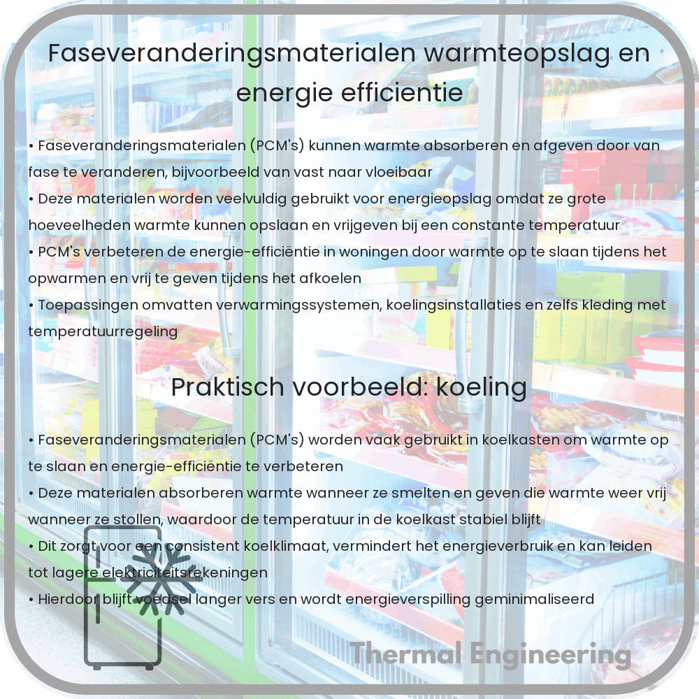 Faseveranderingsmaterialen | Warmteopslag en Energie-efficiëntie