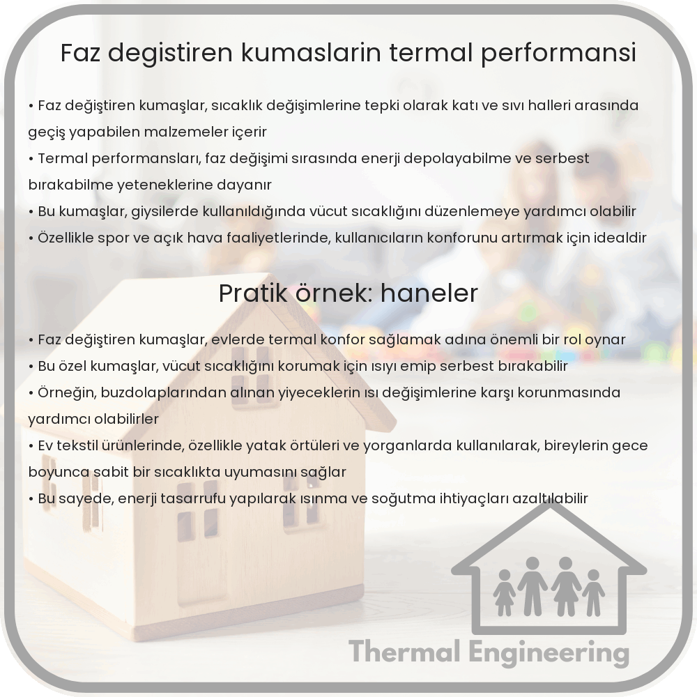 Faz Değiştiren Kumaşların Termal Performansı